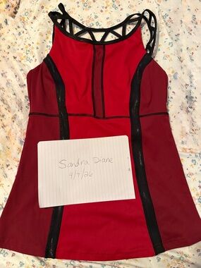 Crimson Witch / Scarlet Witch Red Strappy Tank Top with Contrast Trim